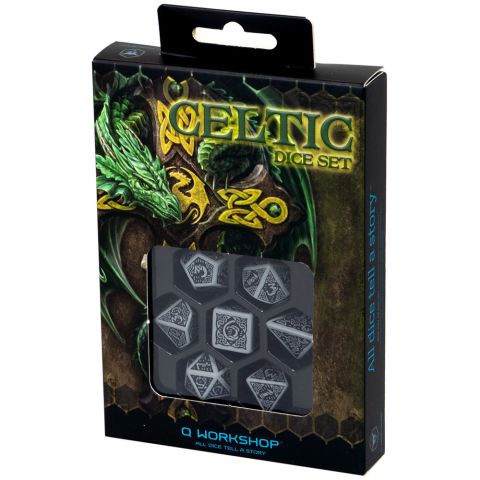 Набор кубиков Celtic 3D Revised, 7 шт., Gray/Black