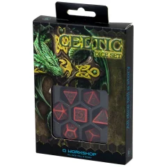 Набор кубиков Celtic 3D Revised, 7 шт., Red/Black