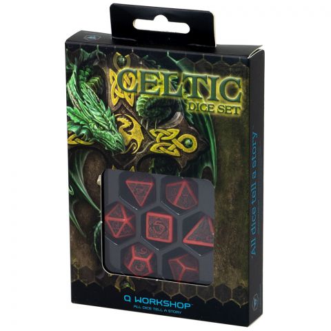 Набор кубиков Celtic 3D Revised, 7 шт., Red/Black