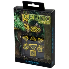 Набор кубиков Celtic 3D Revised, 7 шт., Yellow/Black