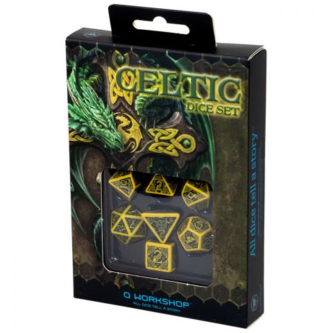 Набор кубиков Celtic 3D Revised, 7 шт., Yellow/Black