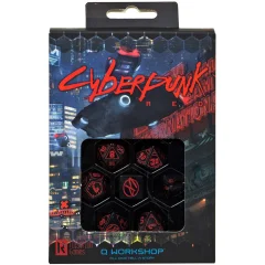 Набор кубиков Cyberpunk, 7 шт., Red