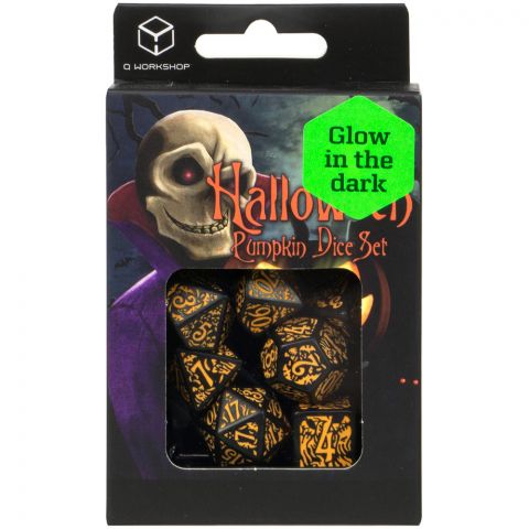 Набор кубиков Halloween Pumpkin: Jack O'Lantern Dice Set, 7 шт.