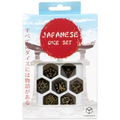 Набор кубиков Japanese Dice Set, Deep Night Firefly, 7 шт.