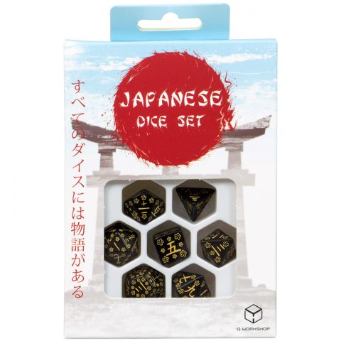 Набор кубиков Japanese Dice Set, Deep Night Firefly, 7 шт.