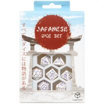 Набор кубиков Japanese Dice Set, Blue Star Lotus, 7 шт.