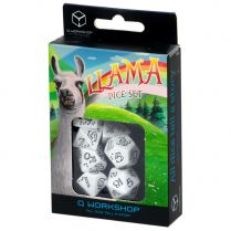 Набор кубиков Bright Llama, 7 шт., White/Black