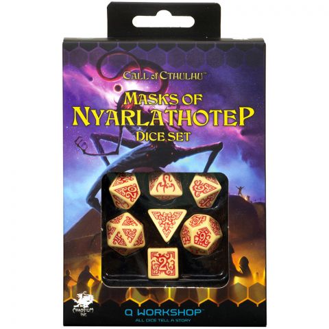 Набор кубиков Call of Cthulhu, 7 шт., Masks of Nyarlathotep