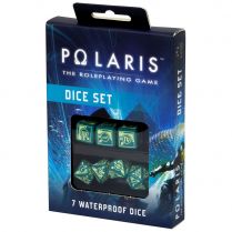 Набор кубиков Polaris RPG, 7 шт, Turquoise/Light yellow