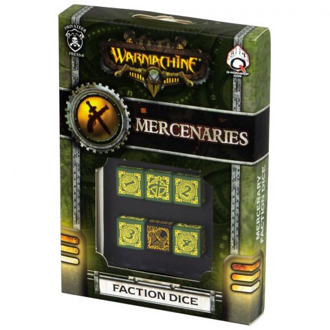 Набор кубиков D6 Warmachine Mercenaries Faction, 6 шт.