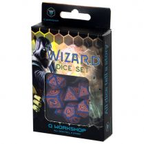 Набор кубиков Wizard, 7 шт., Dark-blue/Orange 