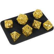 Набор фигурных металлических кубиков Stuff-Pro, 7 шт. (золотые)