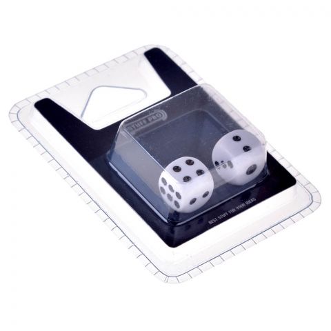 Набор стандартных кубиков D6 Stuff Pro, 2 шт. (12 мм белые)