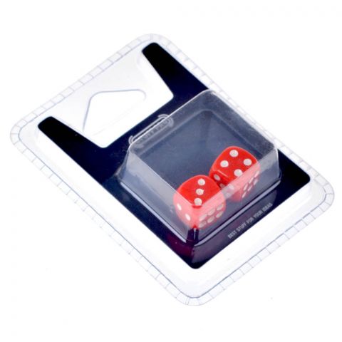 Набор стандартных кубиков D6 Stuff Pro, 2 шт. (12 мм красные)