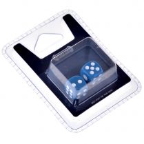 Набор стандартных кубиков D6 Stuff Pro, 2 шт. (12 мм синие)