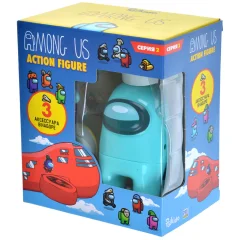 Among Us: Фигурки. Серия 2 (бирюзовый герой+3 аксессуара)