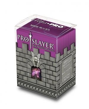 Коробочка с протекторами Ultra-Pro (100 шт., 66x91 мм): пластиковая Pro-Slayer розовая