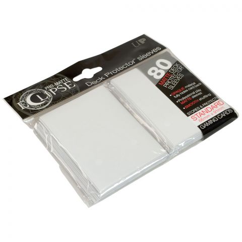 Протекторы Ultra-Pro Eclipse Pro-Matte Deck Protector (80 шт., 66х91 мм) белые матовые