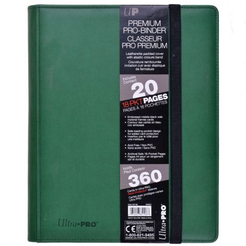 Альбом Ultra-Pro Premium Pro-Binder (с листами 3х3 кармашка, искусственная кожа): Болотный