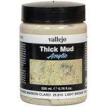 Краска Vallejo Thick Mud: Light Brown Thick Mud 26.810 (200 мл)