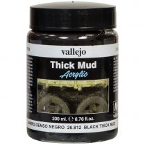 Краска Vallejo Thick Mud: Black Thick Mud 26.812 (200 мл)