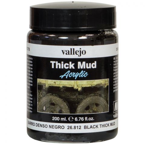 Краска Vallejo Thick Mud: Black Thick Mud 26.812 (200 мл)