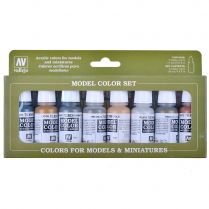 Набор красок Vallejo Model Color: Metallic Colors 70.118