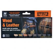 Набор красок Vallejo Model Color: Wood & Leather 70.182