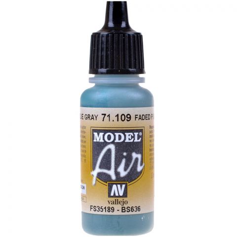Краска Vallejo Model Air: Faded P.R.U. Blue 71.109
