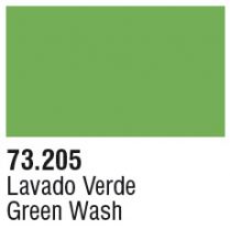 Краска Vallejo Game Wash: Green Wash 73.205