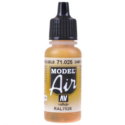 Краска Vallejo Model Air: Dark Yellow 71.025