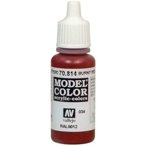 Краска Vallejo Model Color: Burnt Red 70.814