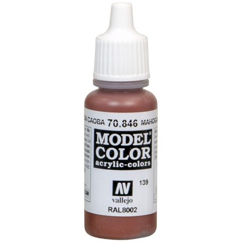 Краска Vallejo Model Color: Mahogany Brown 70.846
