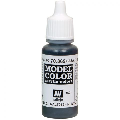 Краска Vallejo Model Color: Basalt Grey 70.869