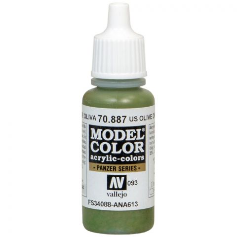 Краска Vallejo Model Color: US Olive Drab 70.887