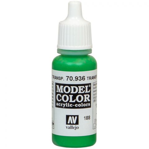 Краска Vallejo Model Color: Transparent Green 70.936