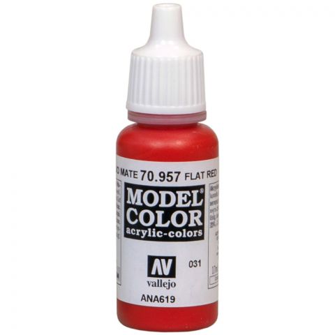 Краска Vallejo Model Color: Flat Red 70.957