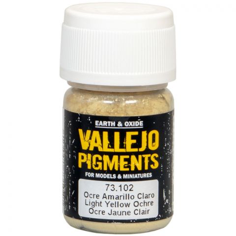 Краска Vallejo Pigments: Light Yellow Ochre 73.102 (35 мл)