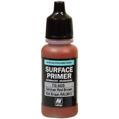 Краска Vallejo Surface Primer: German Red Brown 70.605