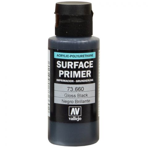 Краска Vallejo Surface Primer: Gloss Black 73.660 (60 мл)