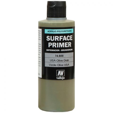 Краска Vallejo Surface Primer: USA Olive Drab 74.608 (200 мл)