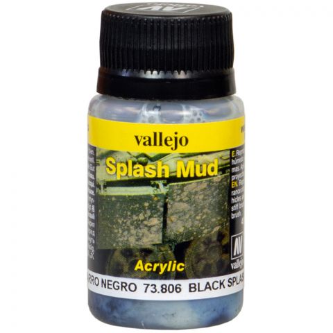 Краска Vallejo Splash Mud: Black 73.806 (40 мл)