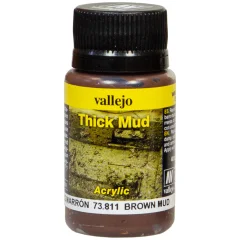 Краска Vallejo Thick Mud: Brown 73.811 (40 мл)