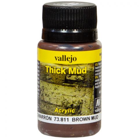 Краска Vallejo Thick Mud: Brown 73.811 (40 мл)