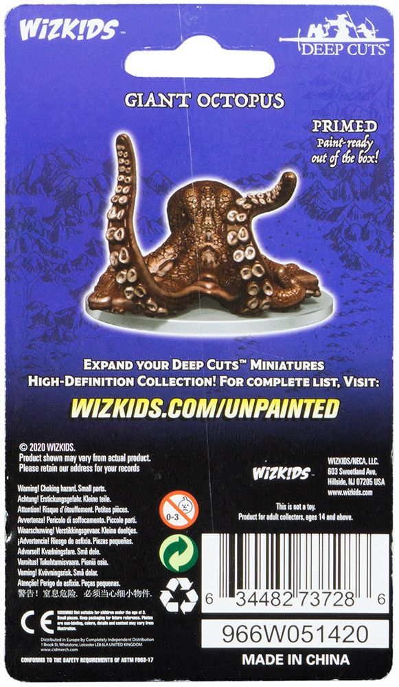 Миниатюра WizKids WizKids Deep Cuts - Giant Octopus 73728 - фото 2