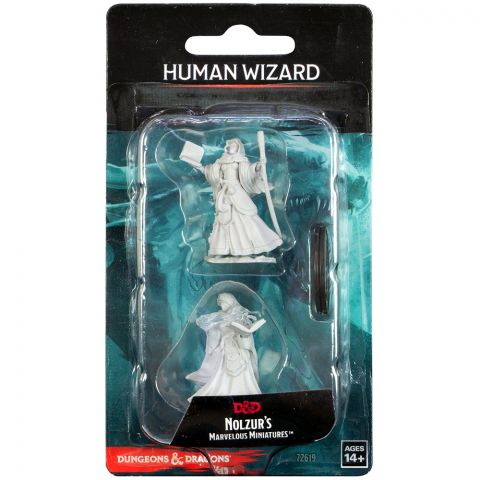 D&D Nolzur’s Marvelous Miniatures: Human Wizard (женщина, с книгой заклинаний)