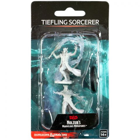 D&D Nolzur's Marvelous Miniatures: Tiefling Sorcerer (мужчина, с огненными чарами)