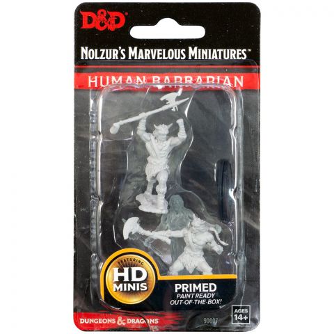 D&D Nolzur's Marvelous Miniatures: Human Barbarian (мужчина, с боевым топором)