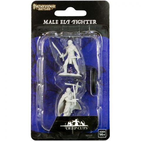 Pathfinder Battles Deep Cuts: Male Elf Fighter