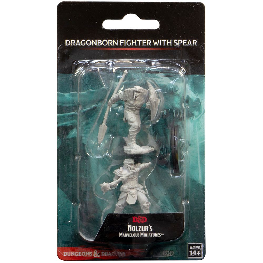 Миниатюра WizKids D&D Nolzur's Marvelous Miniatures: Dragonborn Fighter with Spear 73340